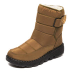 Snow Women'S Boots Fashion Woman Shoes Platform Shoes Woman New Waterproof Mid High Boots Flat Winter Boots Women Botas Mujer