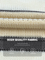 Womens V-Neck Knitted Lantern Sleeve Pullover Sweater Fashion Color Block Cable Knit Jumper Tops S 4-6