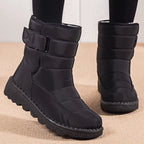 Snow Women'S Boots Fashion Woman Shoes Platform Shoes Woman New Waterproof Mid High Boots Flat Winter Boots Women Botas Mujer