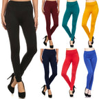 Warm FLEECE LINED LEGGINGS Thick Thermal Solid High Waisted Winter