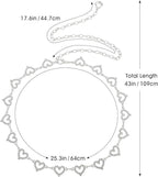 Waist Chains Belts for Women - Rhinestone Gold Silver Chain Belts for Dresses