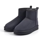 Smile Winter Trendy Snow Boots Women Warm Plush Snow Boots Waterproof and Non-Slip Mid-Top Thick Sole Snow Boots Fashion Boots