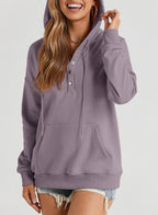 Blibea Women'S Hoodie Sweatshirt Fall Tops for Women Long Sleeves Drawstring Pullover Womens Tops