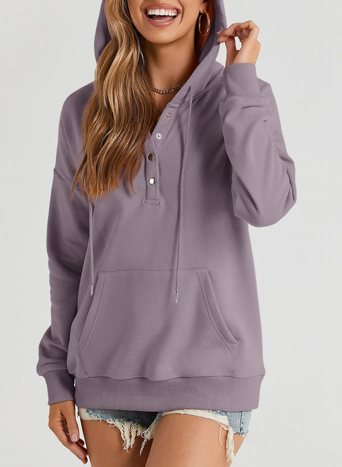 Blibea Women'S Hoodie Sweatshirt Fall Tops for Women Long Sleeves Drawstring Pullover Womens Tops