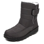 Snow Women'S Boots Fashion Woman Shoes Platform Shoes Woman New Waterproof Mid High Boots Flat Winter Boots Women Botas Mujer