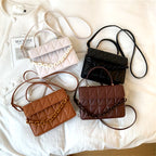 Fashion Plaid Women Shoulder Bag Chain Crossbody Bags Brand Designer Trendy Female Handbags and Purses Small Flap Top Handle Bag