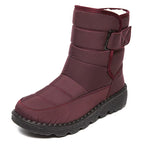 Snow Women'S Boots Fashion Woman Shoes Platform Shoes Woman New Waterproof Mid High Boots Flat Winter Boots Women Botas Mujer