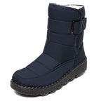 Snow Women'S Boots Fashion Woman Shoes Platform Shoes Woman New Waterproof Mid High Boots Flat Winter Boots Women Botas Mujer