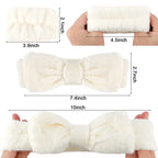 3Pcs Wash Face Wristband Headband Set Skin Care Spa Water Absorption Wristbands Women Girls Sweatbands Bathroom Accessories