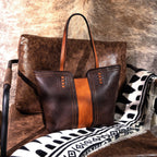 Women'S Oversized Hobo Tote Shoulder Satchel Bag, Orange Coffee