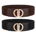 Women'S Wide Elastic Belts for Dresses Stretch Ladies Belts