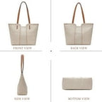 Women'S Oversized Hobo Tote Shoulder Satchel Bag, Orange Coffee