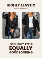 Womens Gray Sweater Fall Winter Cardigans for Women Ligghtweight Cardigan for Women