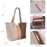 Women'S Oversized Hobo Tote Shoulder Satchel Bag, Orange Coffee