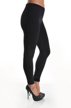 Warm FLEECE LINED LEGGINGS Thick Thermal Solid High Waisted Winter