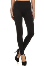 Warm FLEECE LINED LEGGINGS Thick Thermal Solid High Waisted Winter