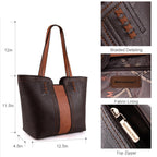 Women'S Oversized Hobo Tote Shoulder Satchel Bag, Orange Coffee