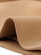 Cropped Blazer Jacket for Women'S Notched Lapel Collar Casual Office Blazers L Khaki