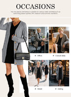 Womens Gray Sweater Fall Winter Cardigans for Women Ligghtweight Cardigan for Women