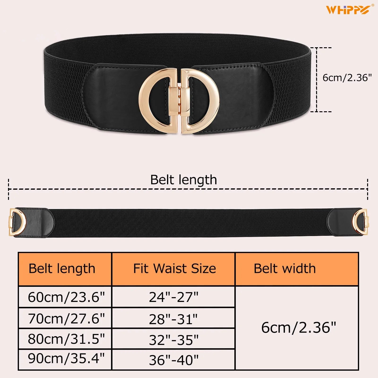 Women'S Wide Elastic Belts for Dresses Stretch Ladies Belts