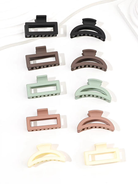 Small Hair Claw Clips for Ladies ,10 Pcs Mini Tiny Hair Claw Clips for Thin/Thick/Medium/Fine Hair