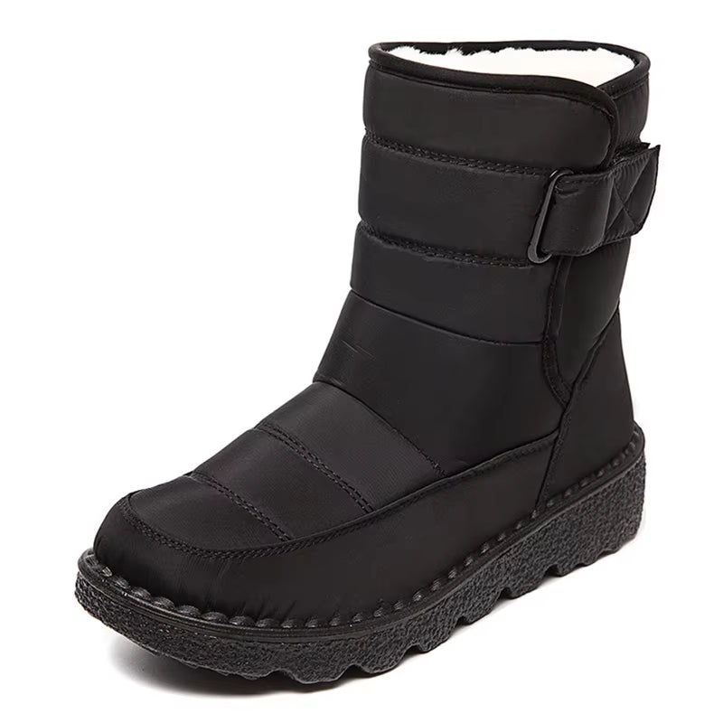 Snow Women'S Boots Fashion Woman Shoes Platform Shoes Woman New Waterproof Mid High Boots Flat Winter Boots Women Botas Mujer